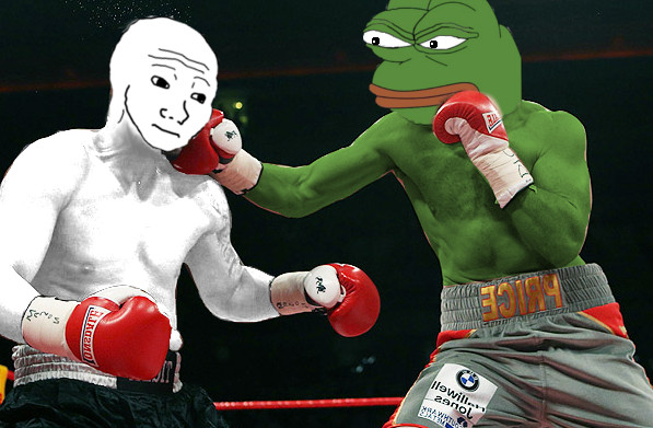 Tiedosto:Pepe vs wojak.jpg