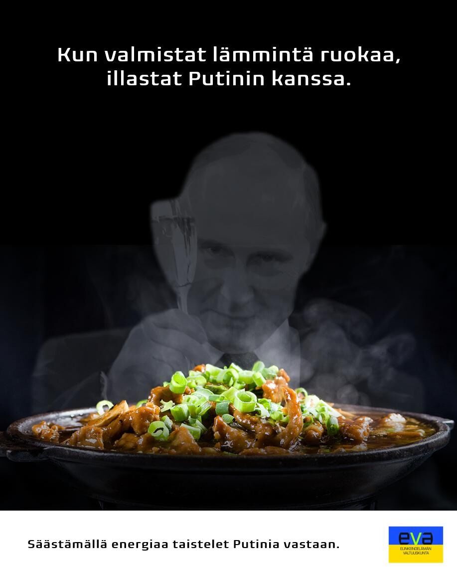Kun valmistat lämmintä ruokaa, illastat Putinin kanssa