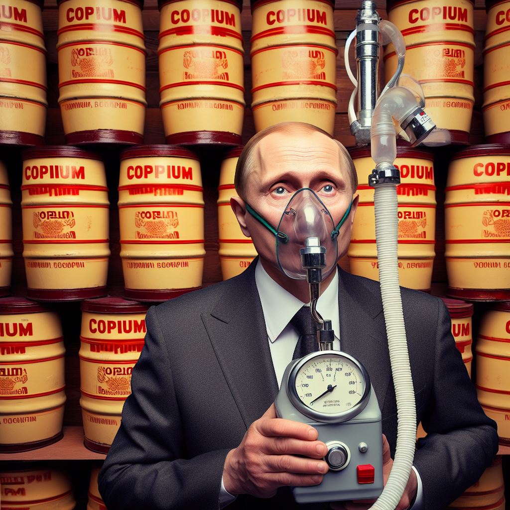 Bing Image Creatorilla tehty versio Putinin copiumeista